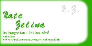 mate zelina business card